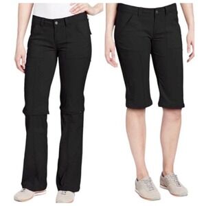 PrAna Monarch Convertible Pant Black Size 8 Outdoor Gorpcore Hiking Athleisure